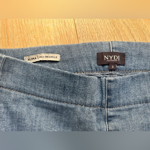 NYDJ Alina Ankle Pull On Jeans Lift Tuck Technology Size 2 Light Blue Stretch - Picture 3 of 4